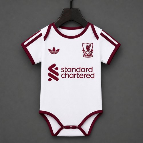 26/27 Liverpool Away White Baby Romper Jersey