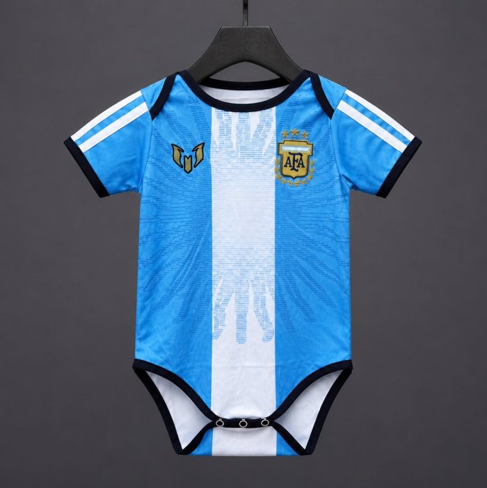 2026 Argentina Messi Farewell Commemorative Baby Romper Jersey