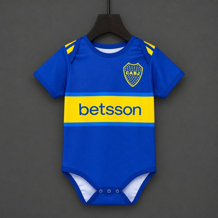 26/27 Boca Juniors Home Baby Romper Jersey