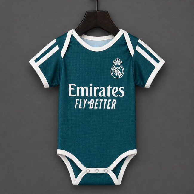 26/27 Real Madrid Away Green Baby Romper Jersey