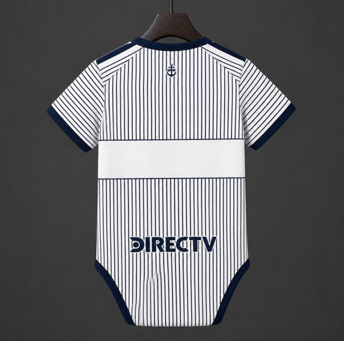 26/27 Boca Juniors Away White Baby Romper Jersey