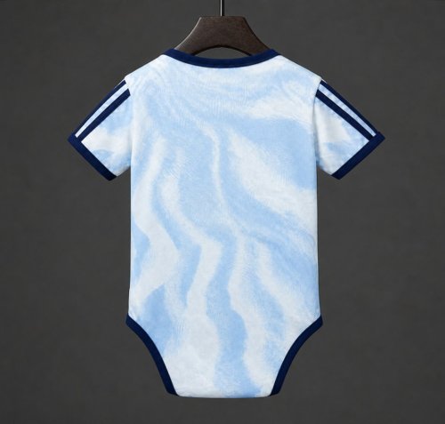 26/27 Ajax Away Blue Baby Romper Jersey