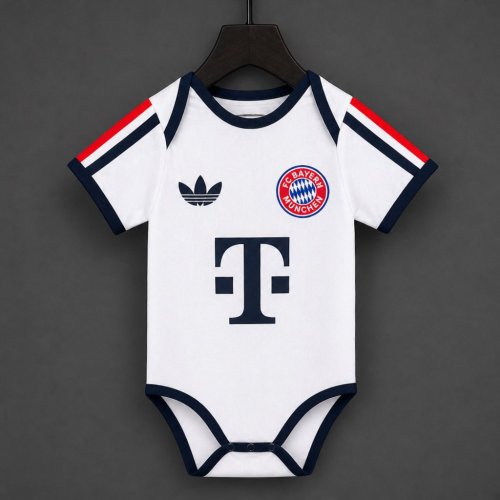 26/27 Bayern Munich Away White Baby Romper Jersey