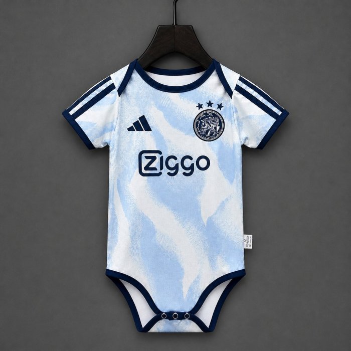 26/27 Ajax Away Blue Baby Romper Jersey
