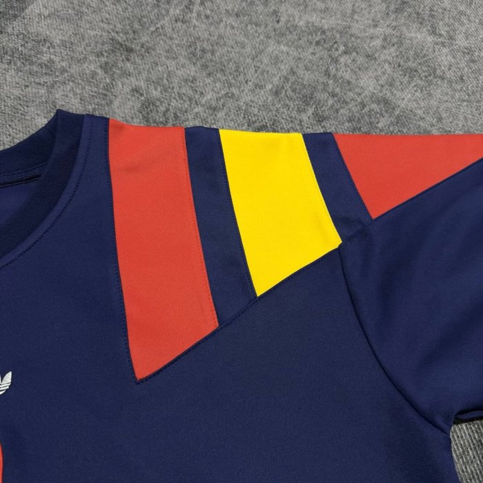 2026 Spain EQT Navy Blue Long Sleeve Sweatshirt