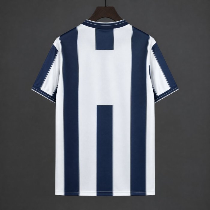 Retro 84/86 West Bromwich Albion Home White/Blue Jersey