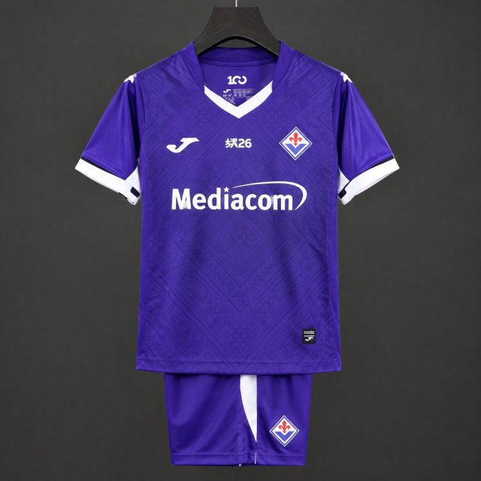 26/27 Kids Fiorentina Home Purple Jersey