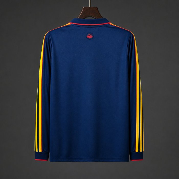 26/27 Arsenal SPZL FC Long Sleeve Navy Blue Polo Shirt