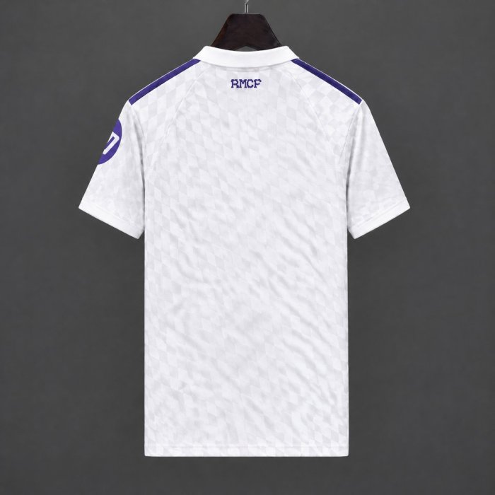 27/28 Real Madrid Home White Polo Jersey