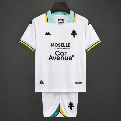 26/27 Kids Metz Away White Jersey