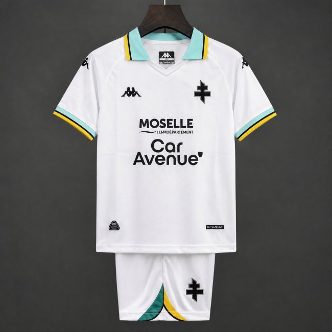 26/27 Kids Metz Away White Jersey