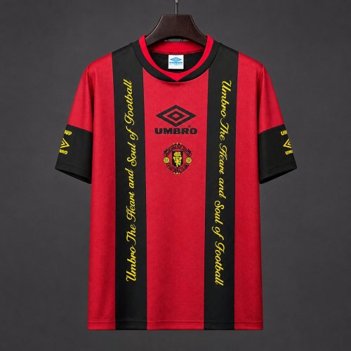 Retro 94/95 Manchester United Red Black Jersey
