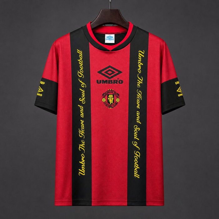 Retro 94/95 Manchester United Red Black Jersey