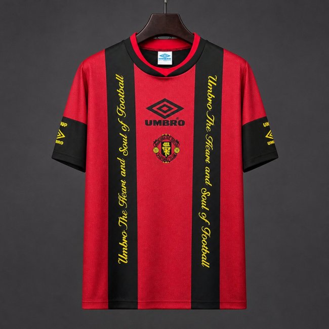 Retro 94/95 Manchester United Red Black Jersey