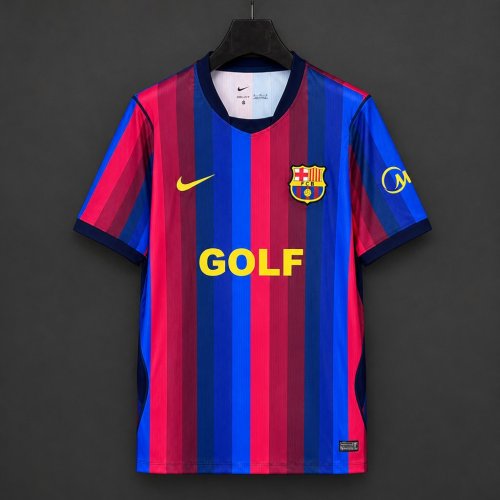 26/27 Barcelona x Golf Wang El Clasico Red/Blue Jersey