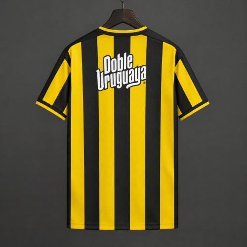 Retro 2002 Penarol Home Yellow Black Stripes Jersey