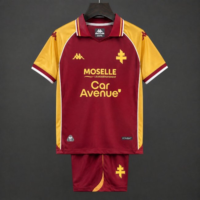 26/27 Kids Metz Home Red Yellow Jersey