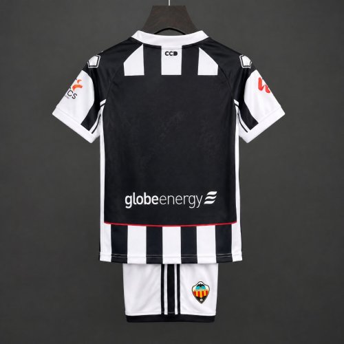 26/27 Kids Castellon Home White Black Jersey