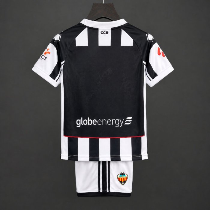 26/27 Kids Castellon Home White Black Jersey