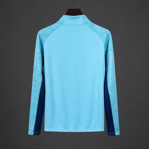 26/27 Athletic Bilbao Light Blue  Long Sleeve Half-Zip Jersey