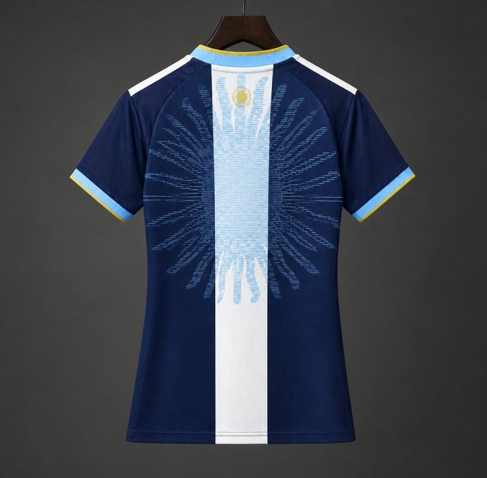 2026 Women  Argentina MESSI Tribute Blue Jersey