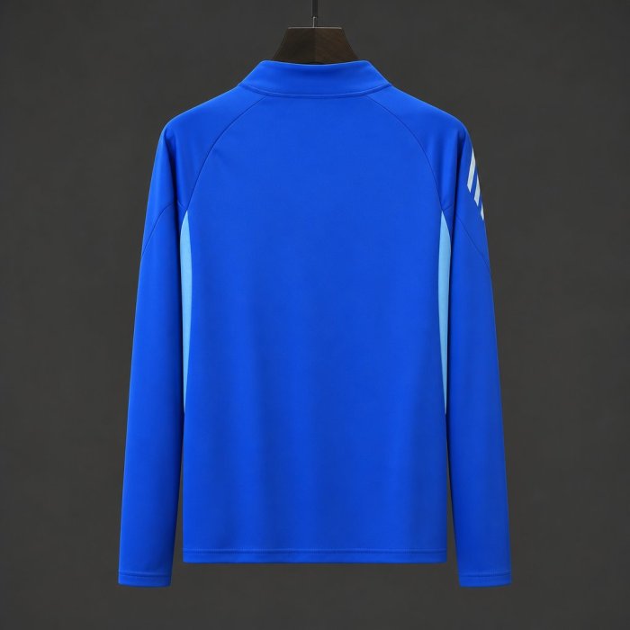 26/27 Real Oviedo Blue  Long Sleeve Half-Zip Jersey