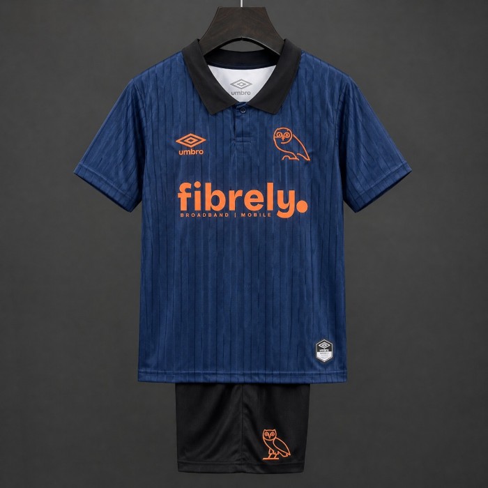 26/27 Kids Sheffield Wednesday Third Navy Jersey Kit