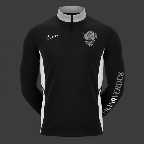 Player Version 26/27 Elche Black  Long Sleeve Half-Zip Jersey