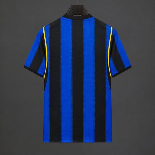 27/28 Inter Milan Home Blue/Black Stripes Jersey