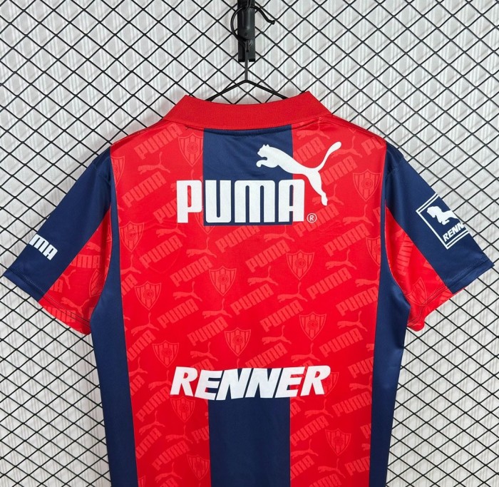 Retro 96/98 Cerro Porteno Home Red/Blue Jersey