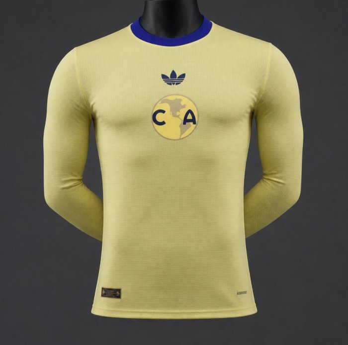 Player Version 26/27 Club América 110th Anniversary Yellow Long Sleeve Jersey