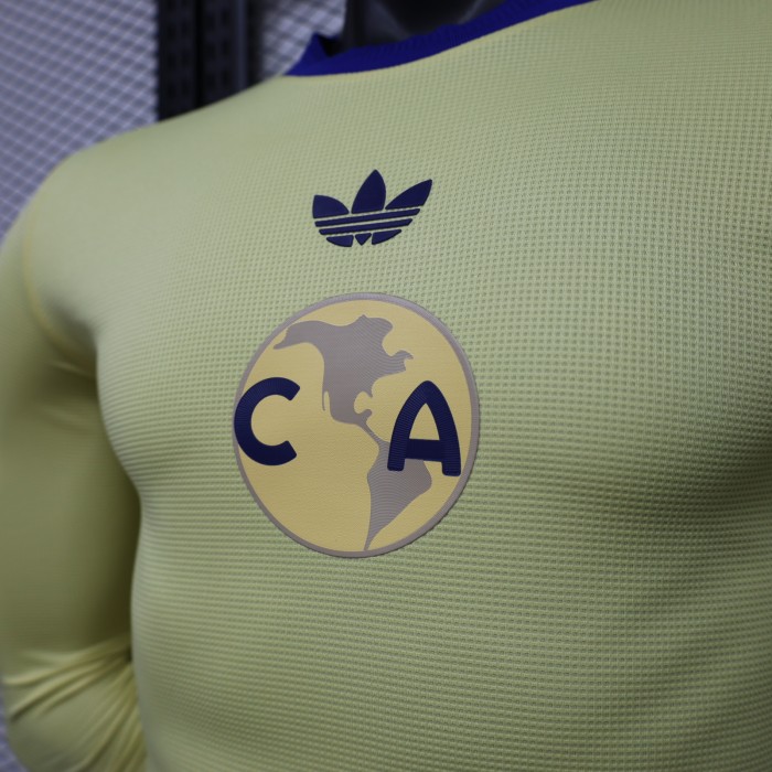 Player Version 26/27 Club América 110th Anniversary Yellow Long Sleeve Jersey