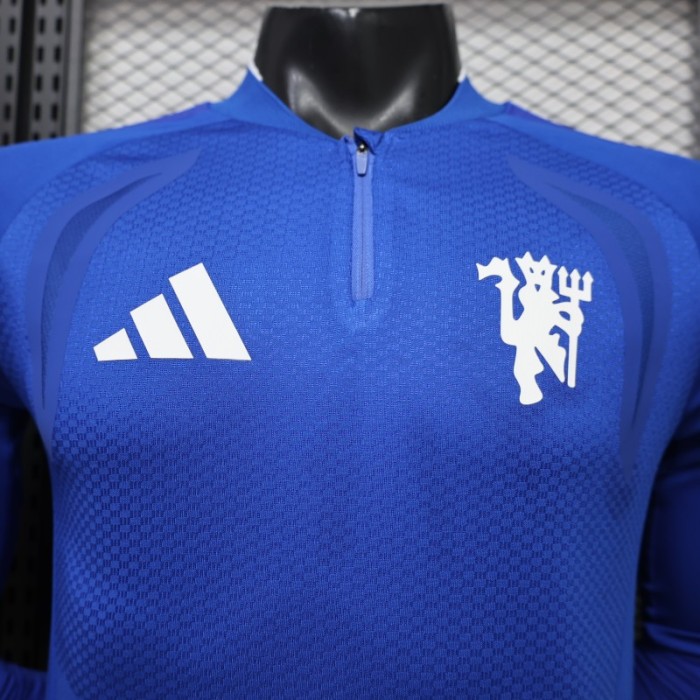 Player Version 26/27 Manchester United Blue Long Sleeve Jersey