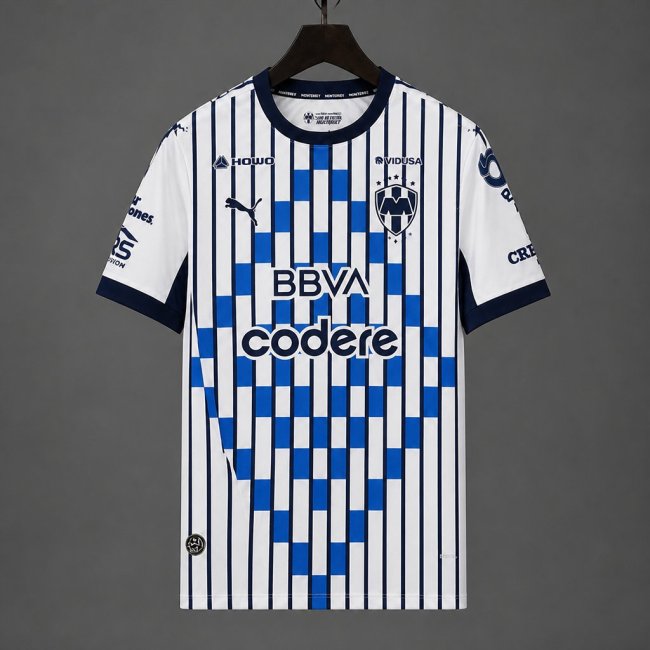 26/27 Rayados Monterrey Third White Blue Jersey
