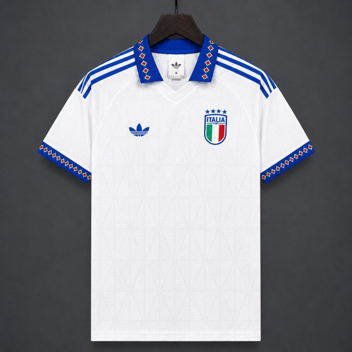 2027 Italy Away White Polo Jersey