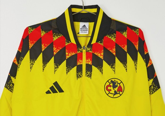 26/27 Club America Yellow Full Zipper Windbreaker