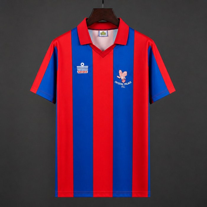 Retro 87/88 Crystal Palace  Home  Red/Blue Jersey