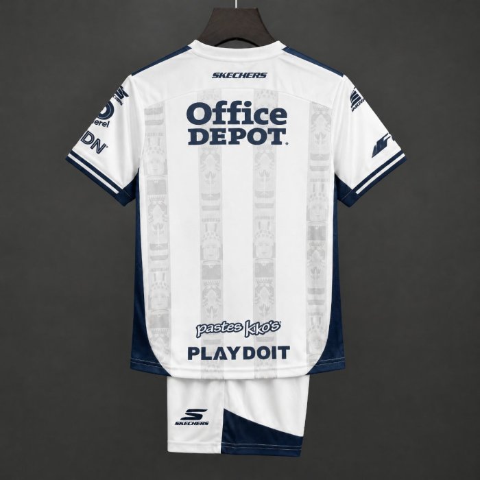 26/27 Kids Pachuca Away White Jersey Kit