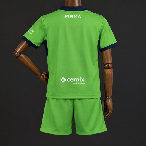 26/27 Kids  Cruz Azul Goalkeeper 1 Green Jersey Kit