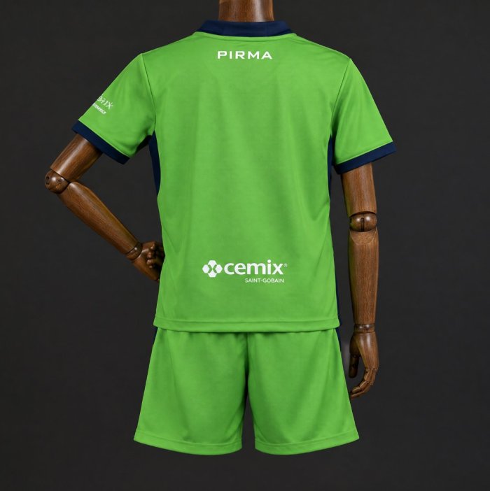 26/27 Kids  Cruz Azul Goalkeeper 1 Green Jersey Kit