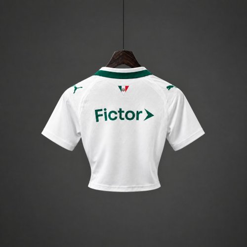 26/27 Palmeiras Away White Women Crop Jersey