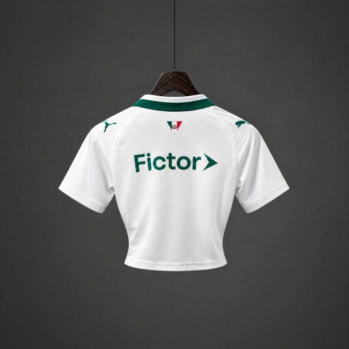 26/27 Palmeiras Away White Women Crop Jersey