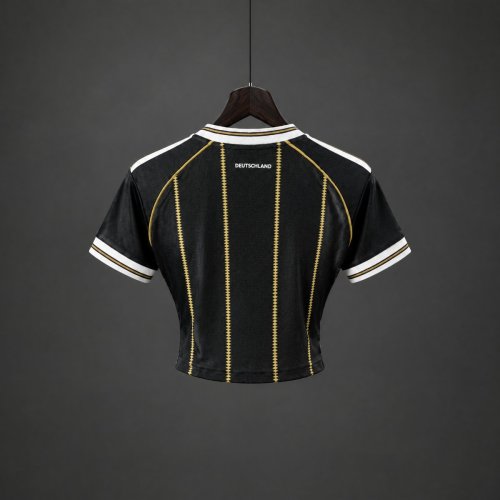 2026 Germany Third Black Women Crop Jersey