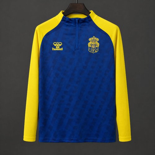 26/27 UD Las Palmas Blue Half-Zip Long Sleeve Training Top