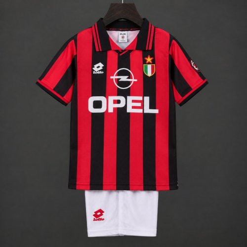 Retro Kids 96/97 AC Milan Home Jersey