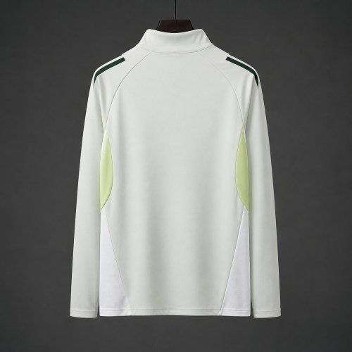 26/27 Real Zaragoza Light Grey Half-Zip Long Sleeve Training Top