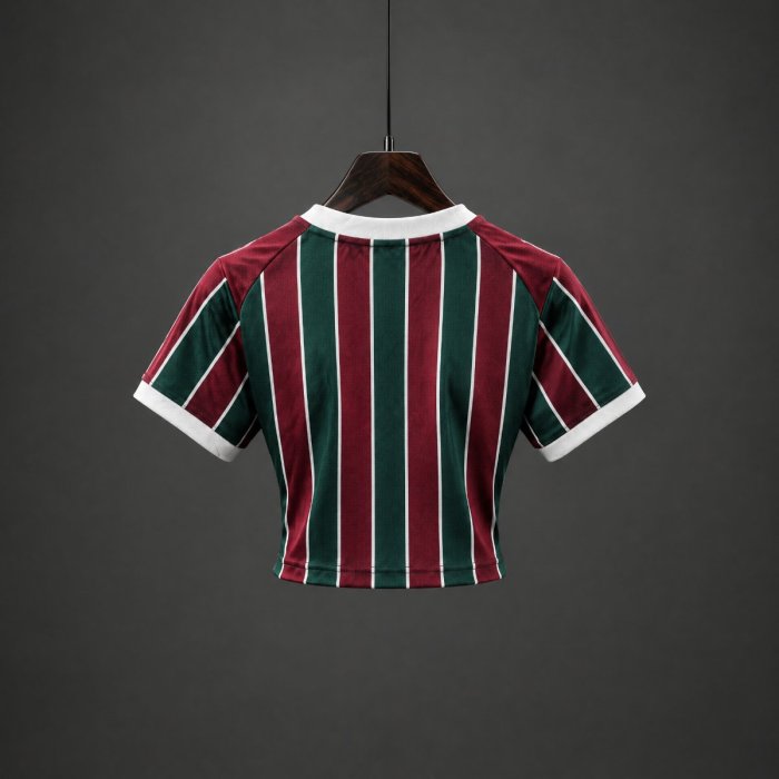2026 Fluminense Home Maroon Women Crop Jersey