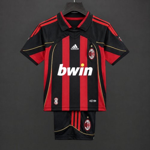 Retro Kids 06/07 AC Milan Home Jersey