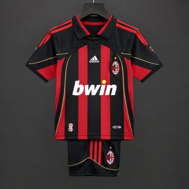 Retro Kids 06/07 AC Milan Home Jersey