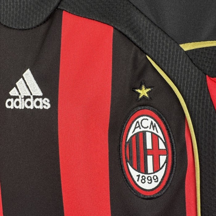 Retro Kids 06/07 AC Milan Home Jersey